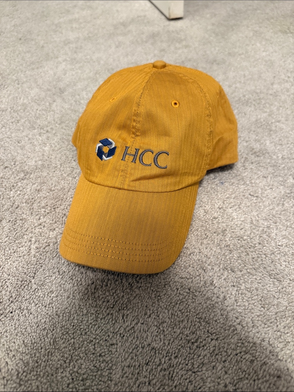 HCC Embroidered Mustard Yellow Baseball Cap